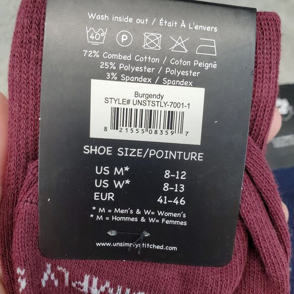 Unsimply Stitched Socks Mens One Size Four Pack Bundle of Crew Socks *NWT* - Picture 7 of 11